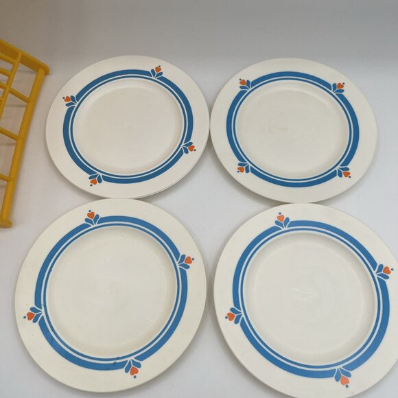 Vtge Fisher Price Fun With Food Drying Rack Dishes 1987 Bowls Plates Made in USA - Picture 4 of 15